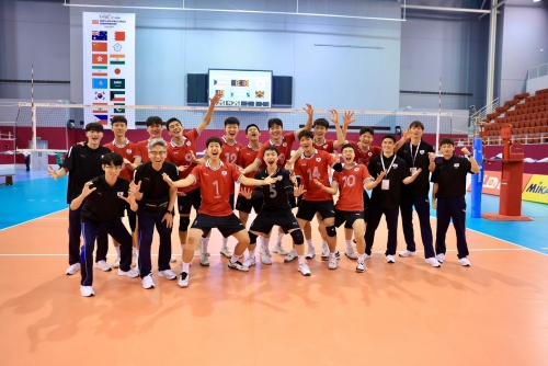 U18 Volleyball: Korea Beats Kuwait
