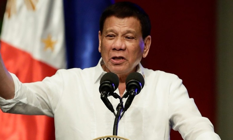 Philippine Duterte pledges to press ahead with a war on drugs