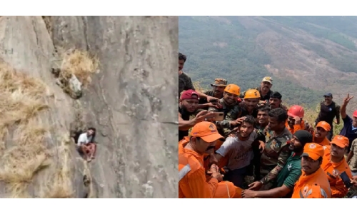 Kerala trekker trapped on hill for two days rescued by Indian Army