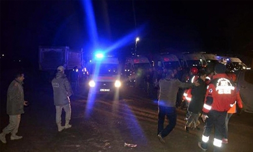 Three dead, 13 trapped in Turkey mine collapse