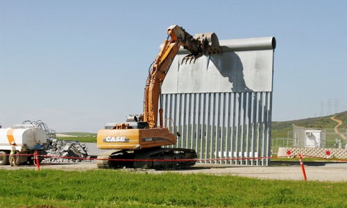 US demolishes Trump’s border wall prototypes