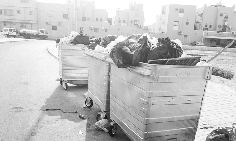 Bahrain, one of the leading per capita garbage generators in the world 