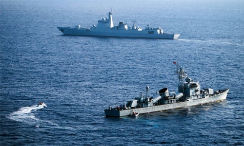 China protests after US warship sails near island